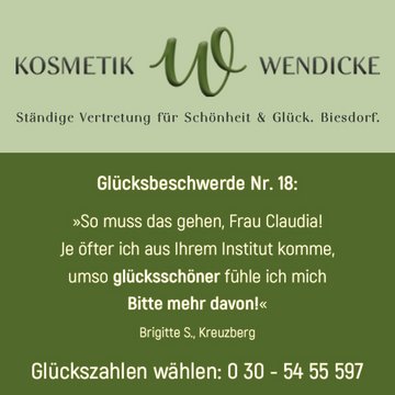 Ständige Vertretung für Schönheit & Glück. Biesdorf.
